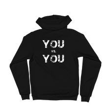 Load image into Gallery viewer, &#39;You VS. You&#39; Self-Will Logo Zip Up Hoodie
