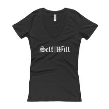 Load image into Gallery viewer, &#39;Self|Will Logo&#39; Women&#39;s V-Neck
