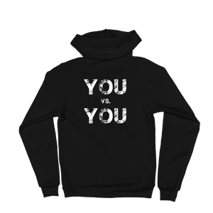 'You VS. You' Self-Will Logo Zip Up Hoodie