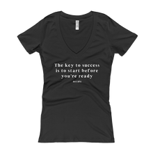 Load image into Gallery viewer, &#39;Key To Success&#39; Women&#39;s V-Neck
