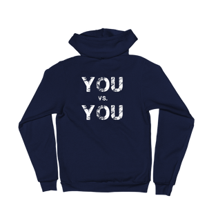 'You VS. You' Self-Will Logo Zip Up Hoodie