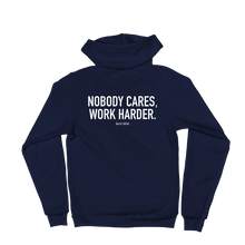 Load image into Gallery viewer, &#39;Nobody Cares&#39; Self-Will Logo Zip Up Hoodie
